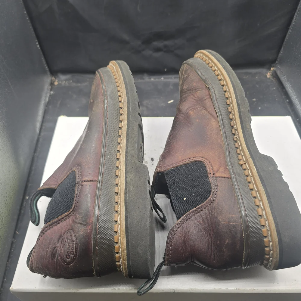 Classic Brown Leather‎ Slip-Ons for Men